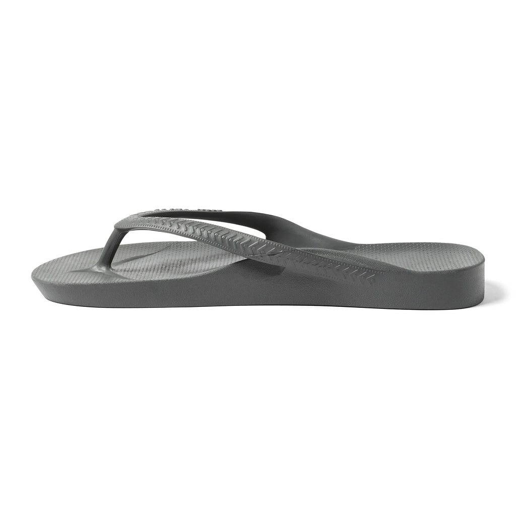 Archies Footwear Arch Support Thongs - Classic - Charcoal in Single