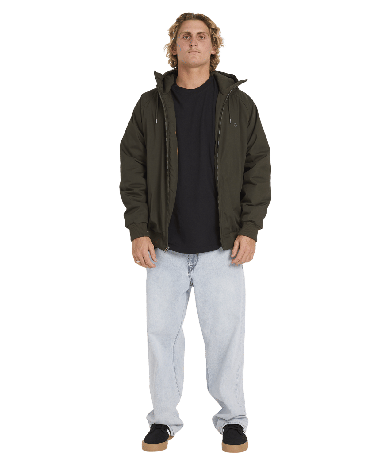 Volcom HERNAN 10K JACKET in RINSED BLACK