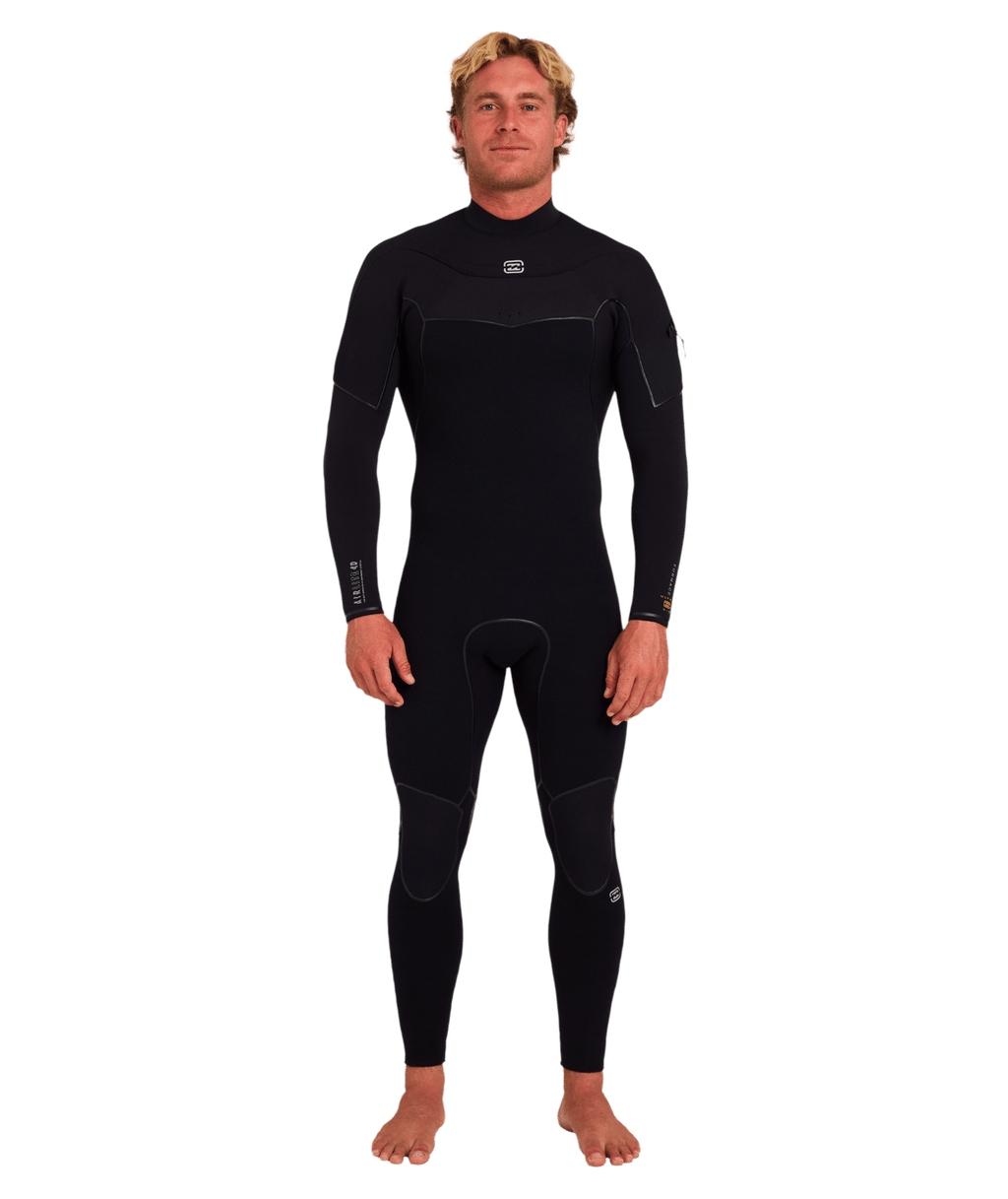 Billabong Mens 3/2 mm Furnace Ultra Gullwing Steamer Wetsuit in Black