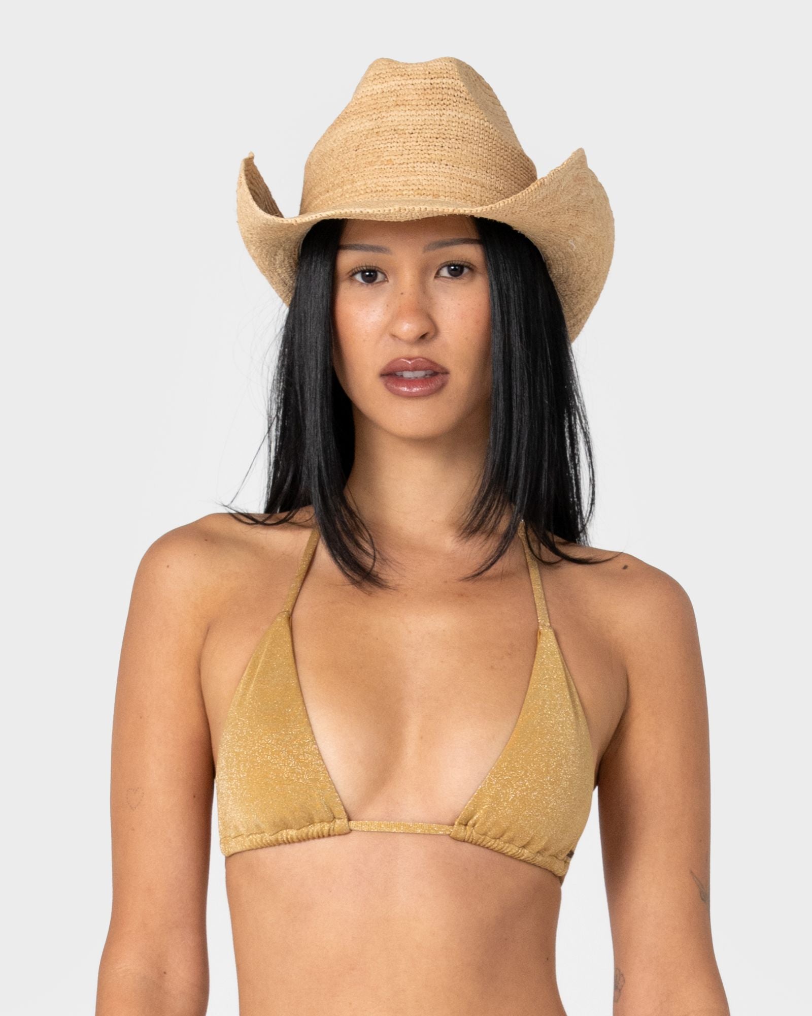 Rusty RYDER COWBOY STRAW HAT in NATURAL
