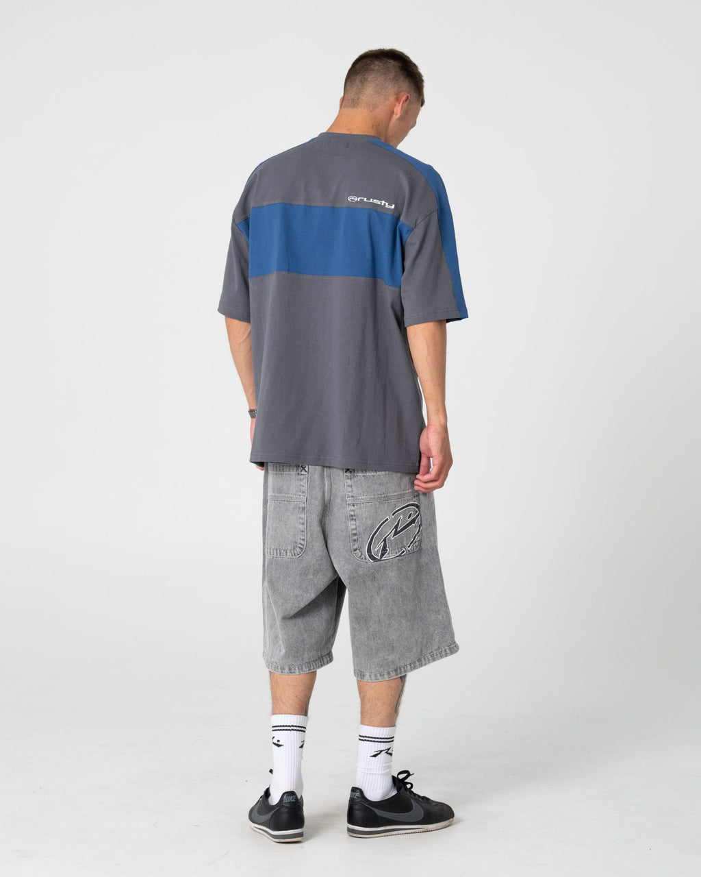 Rusty KILL SWITCH SHORT SLEEVE TEE in STEEL