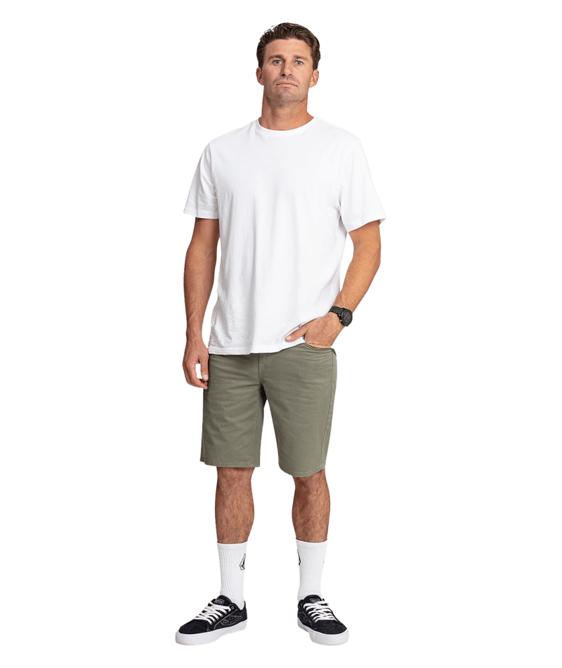 Volcom Solver Lite 5 Pocket Short 19 in BRINDLE
