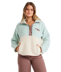 Billabong Horizon Mock Neck Colorblock in BLUE HAZE