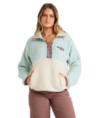 Billabong Horizon Mock Neck Colorblock in BLUE HAZE