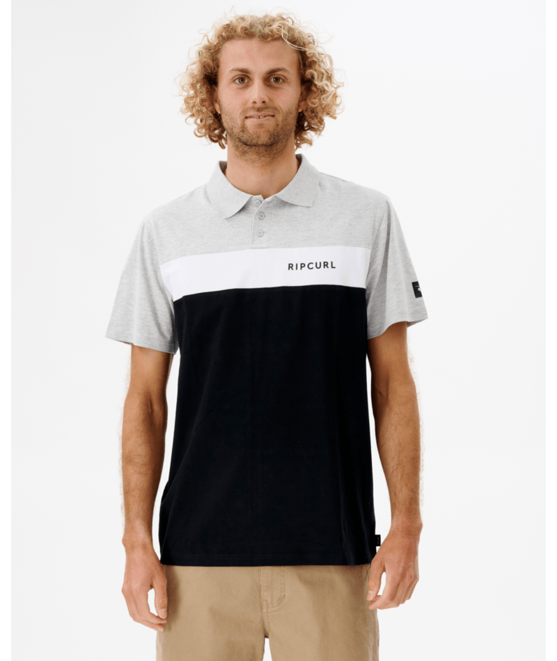 Rip Curl Undertow Panel Polo in BLACK