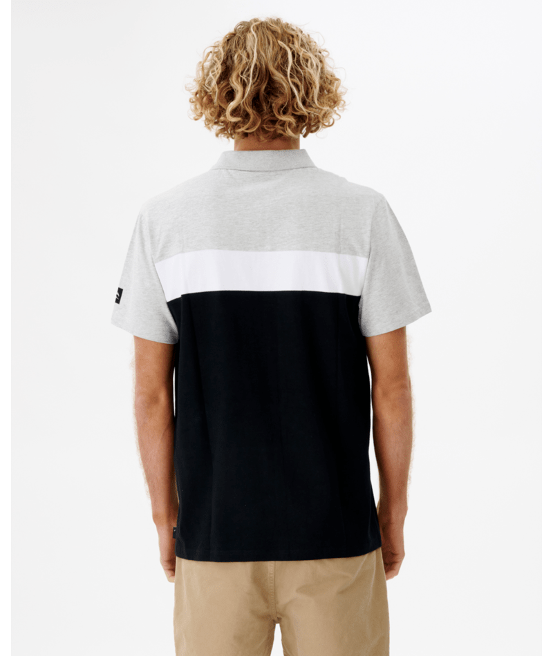 Rip Curl Undertow Panel Polo in BLACK
