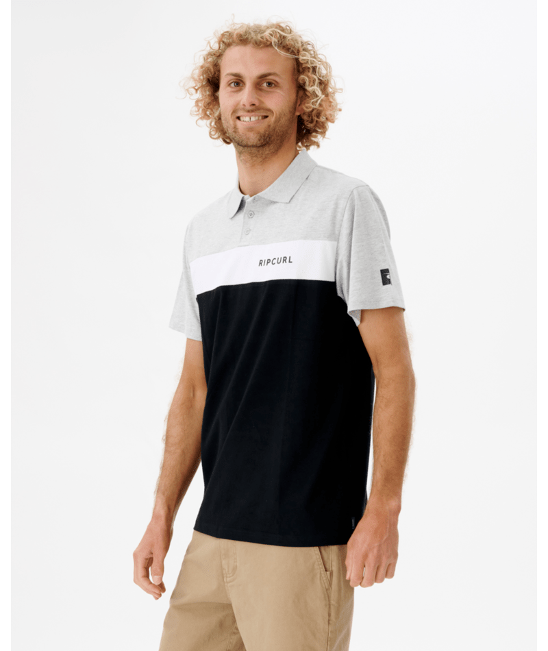 Rip Curl Undertow Panel Polo in BLACK