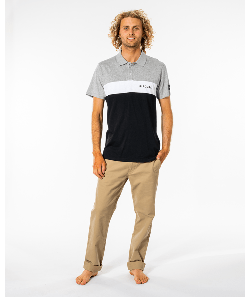 Rip Curl Undertow Panel Polo in BLACK