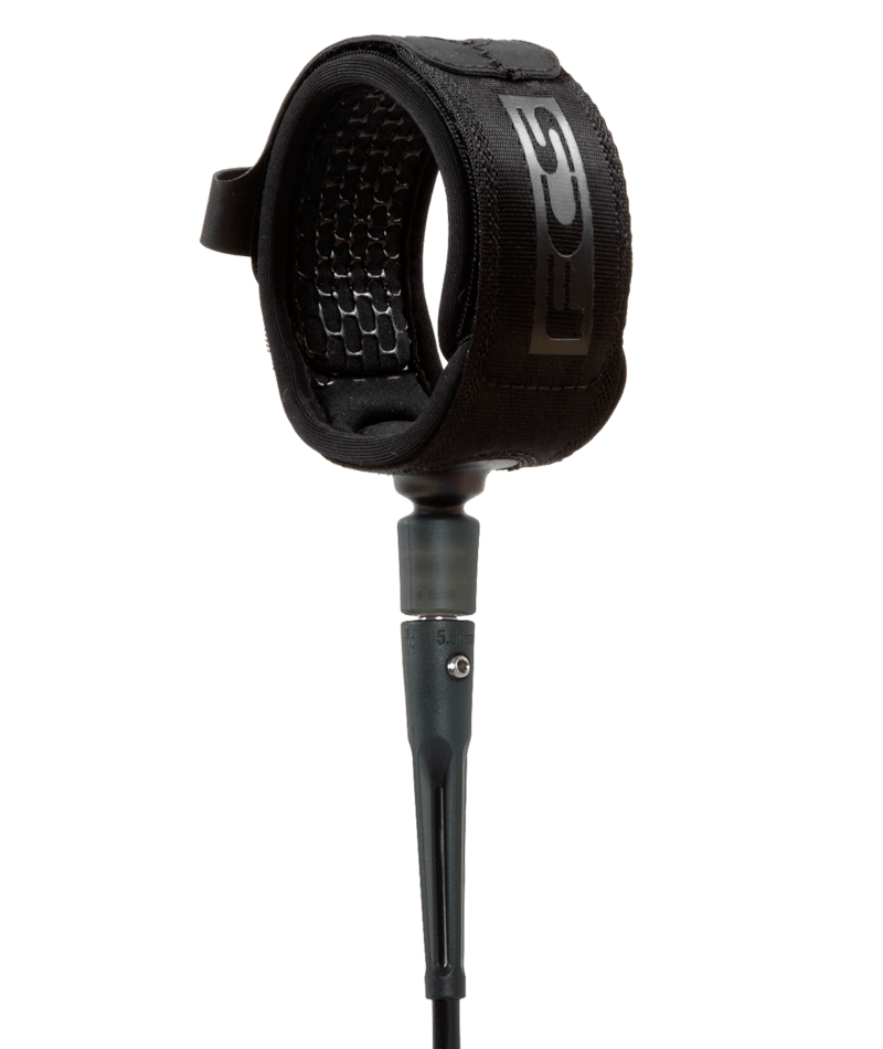 FCS 9' All Round Calf Essential Leash Black in Black