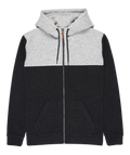 Quiksilver Keller Block Zip in BLACK HEATHER