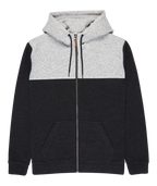Quiksilver Keller Block Zip in BLACK HEATHER