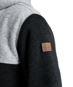 Quiksilver Keller Block Zip in BLACK HEATHER