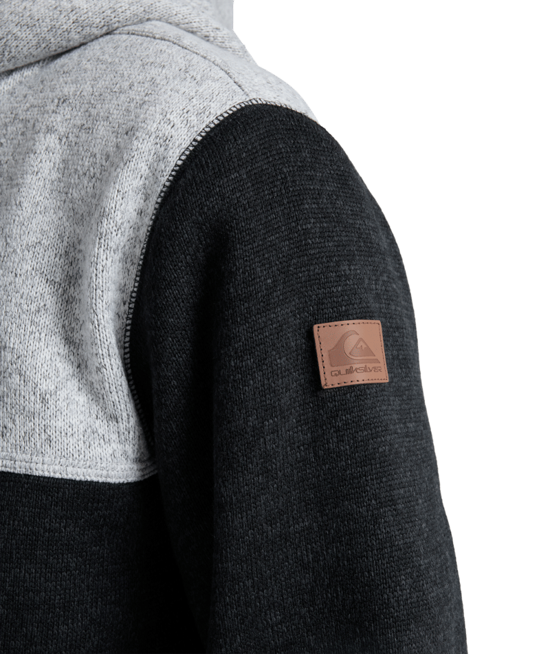 Quiksilver Keller Block Zip in BLACK HEATHER