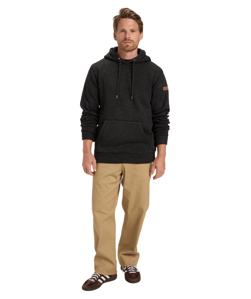 Quiksilver Keller Hoodie in BLACK HEATHER