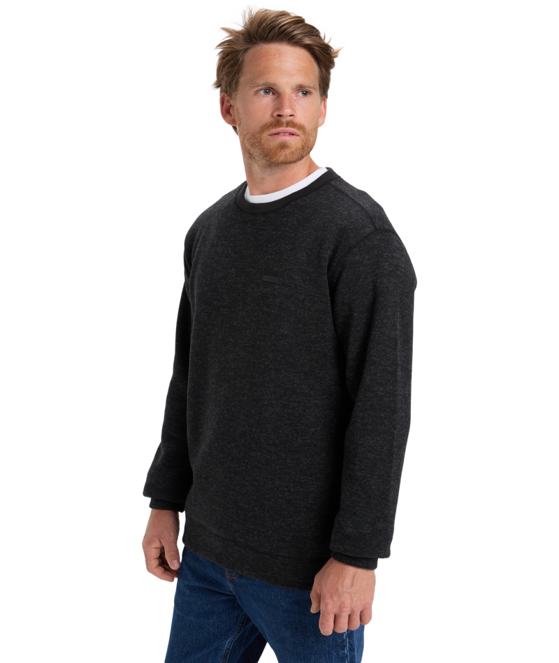 Quiksilver Keller Crew in BLACK HEATHER