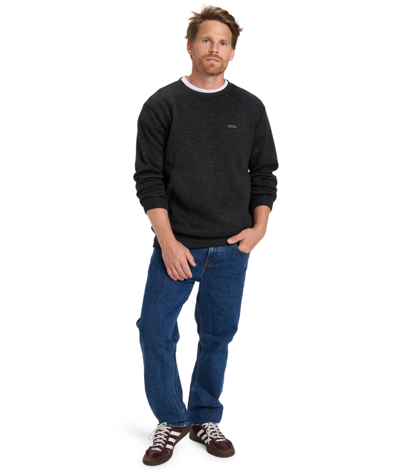 Quiksilver Keller Crew in BLACK HEATHER