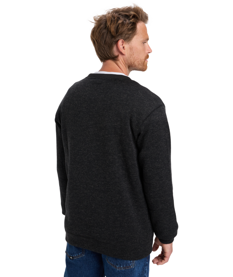 Quiksilver Keller Crew in BLACK HEATHER