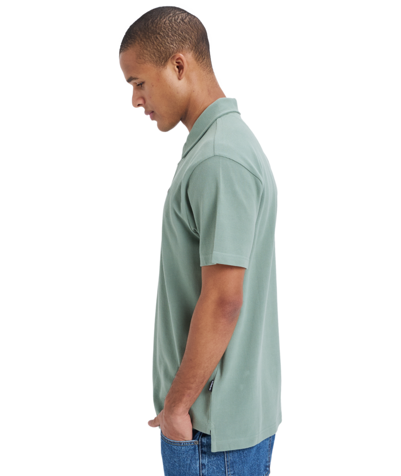 Quiksilver Mw Pique Polo in SEA SPRAY