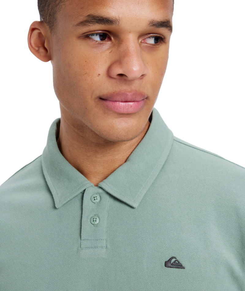 Quiksilver Mw Pique Polo in SEA SPRAY