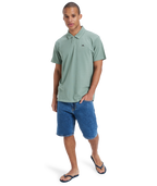 Quiksilver Mw Pique Polo in SEA SPRAY