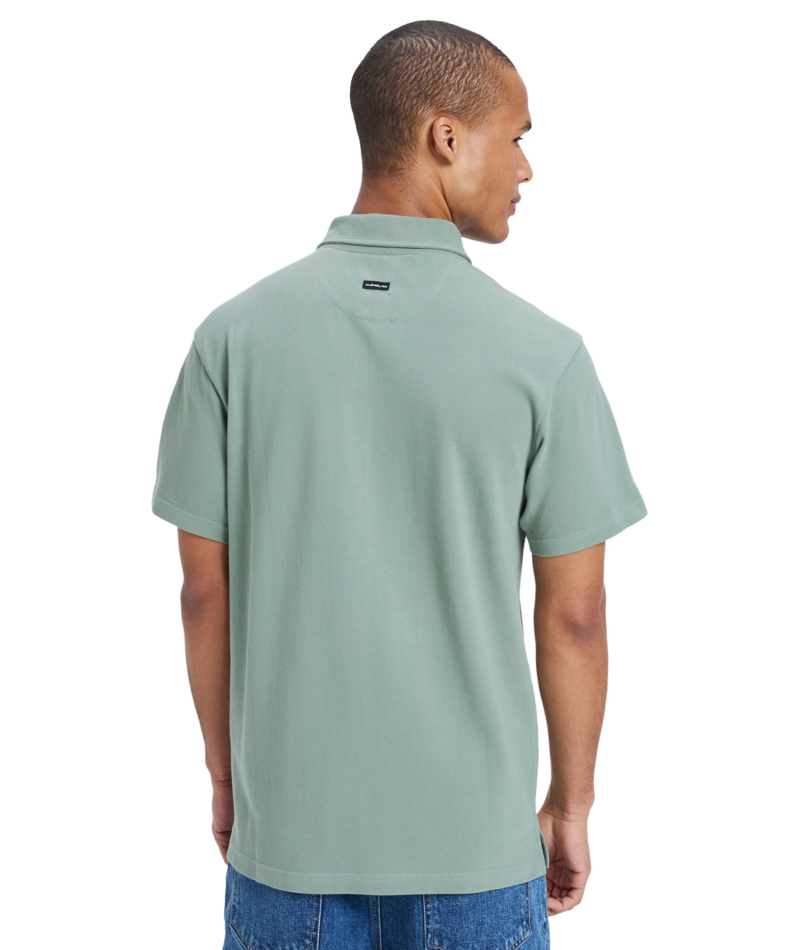 Quiksilver Mw Pique Polo in SEA SPRAY