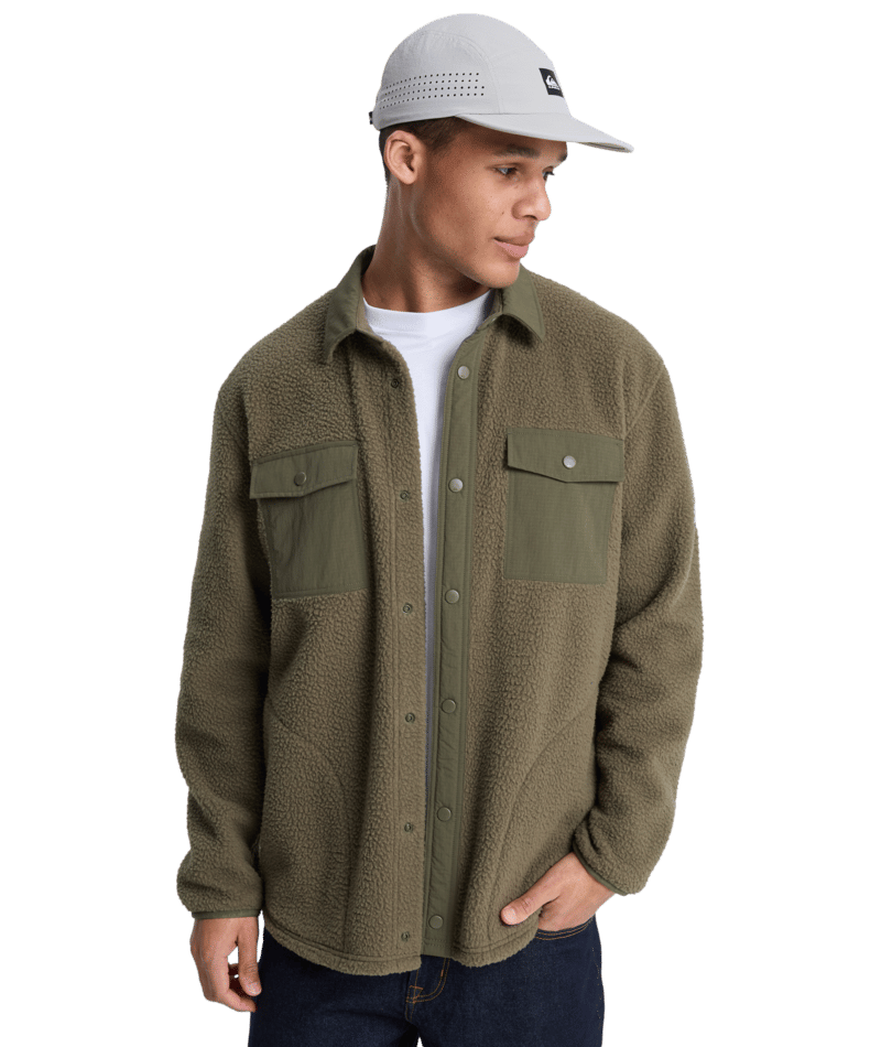 Quiksilver Clean Coast Shirt in GRAPE LEAF