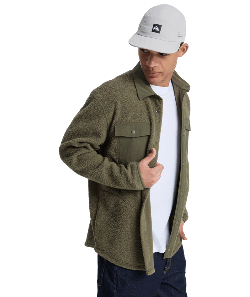Quiksilver Clean Coast Shirt in GRAPE LEAF
