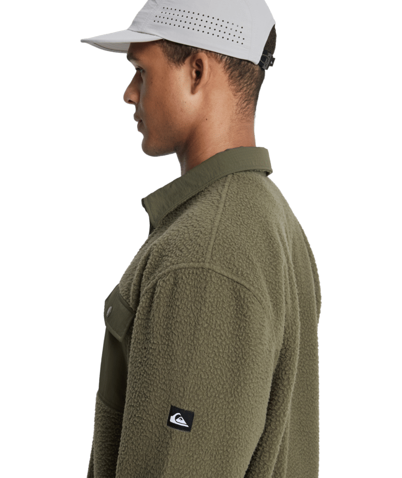 Quiksilver Clean Coast Shirt in GRAPE LEAF