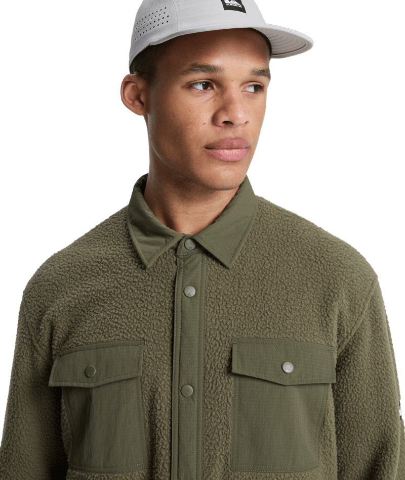 Quiksilver Clean Coast Shirt in GRAPE LEAF