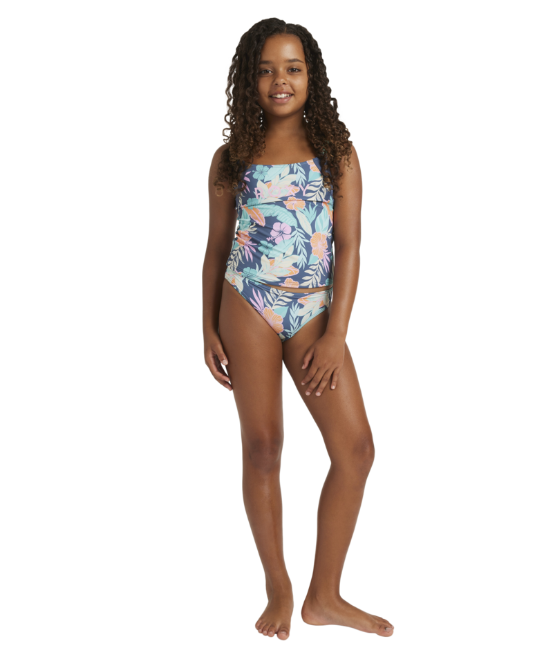 Roxy Active Floral Rg Tankini Set in VINTAGE INDIGO TROPICAL ADVENT