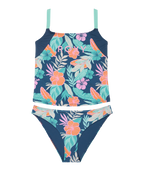Roxy Active Floral Rg Tankini Set in VINTAGE INDIGO TROPICAL ADVENT