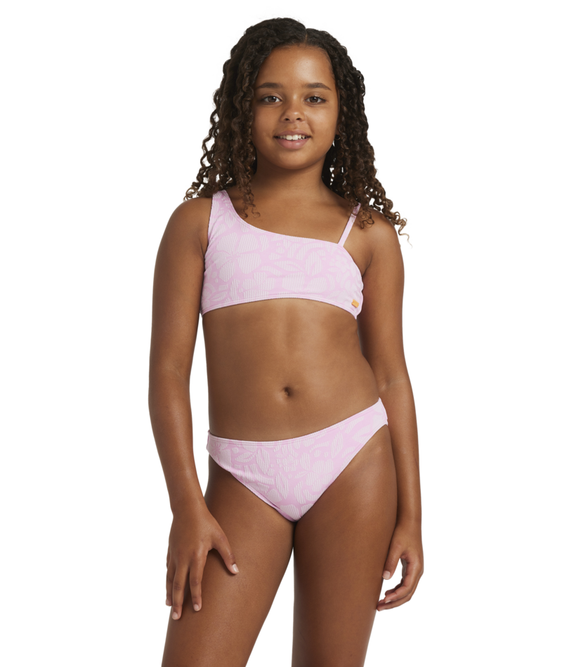 Roxy Bico Paper Bralette Set in BONBON SHADOW TROPICS