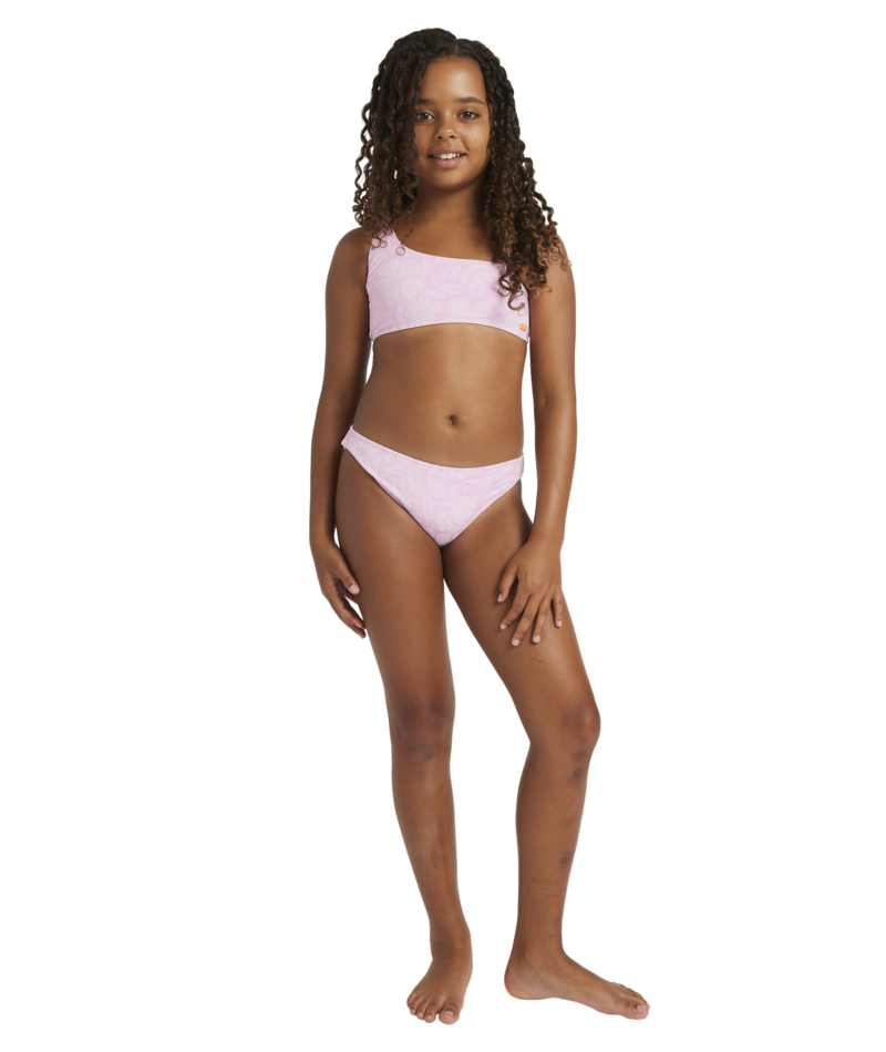 Roxy Bico Paper Bralette Set in BONBON SHADOW TROPICS