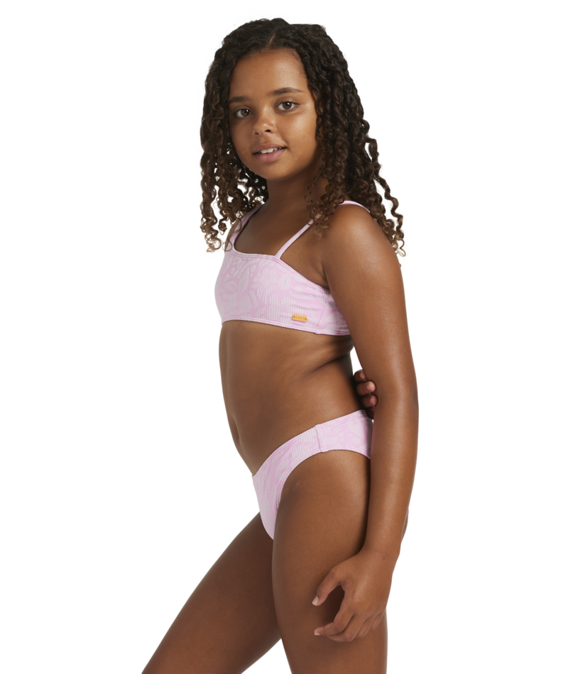 Roxy Bico Paper Bralette Set in BONBON SHADOW TROPICS