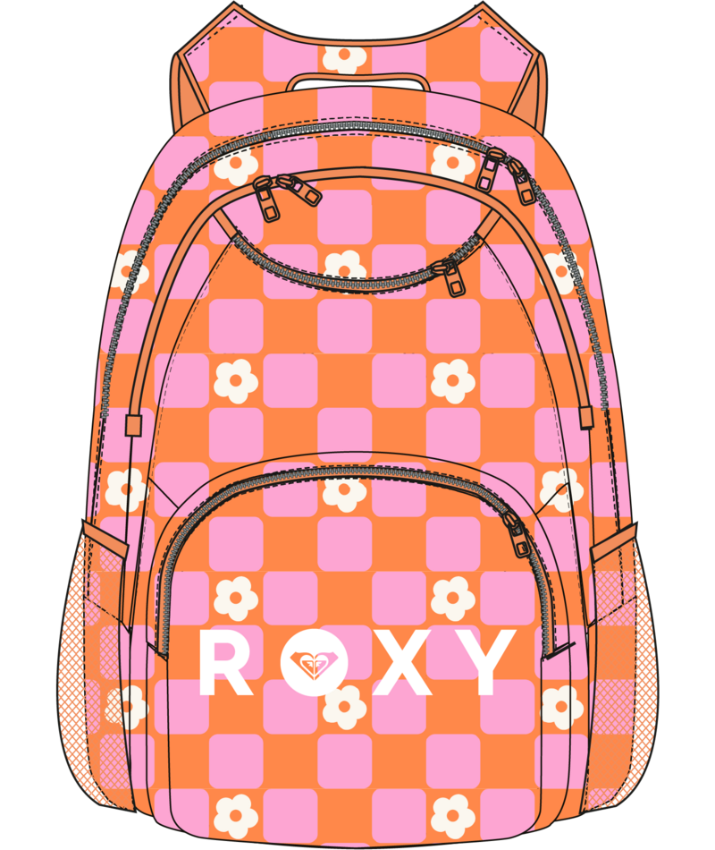 Roxy Shadow Swell Printed in TANGERINE TIC TAC FLEUR