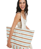 Roxy Stripy Beach in LAUREL GREEN CARVER STRIPE SWI
