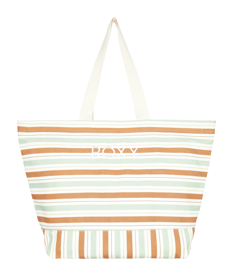Roxy Stripy Beach in LAUREL GREEN CARVER STRIPE SWI