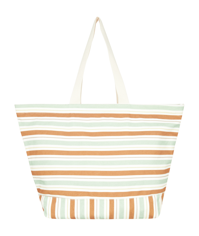 Roxy Stripy Beach in LAUREL GREEN CARVER STRIPE SWI