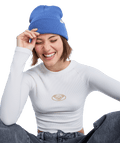 Roxy Tropical Snow Beanie in DUTCH BLUE