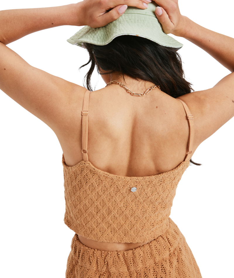 Roxy Ocean Sounds Top in ALMOND