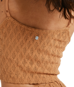 Roxy Ocean Sounds Top in ALMOND