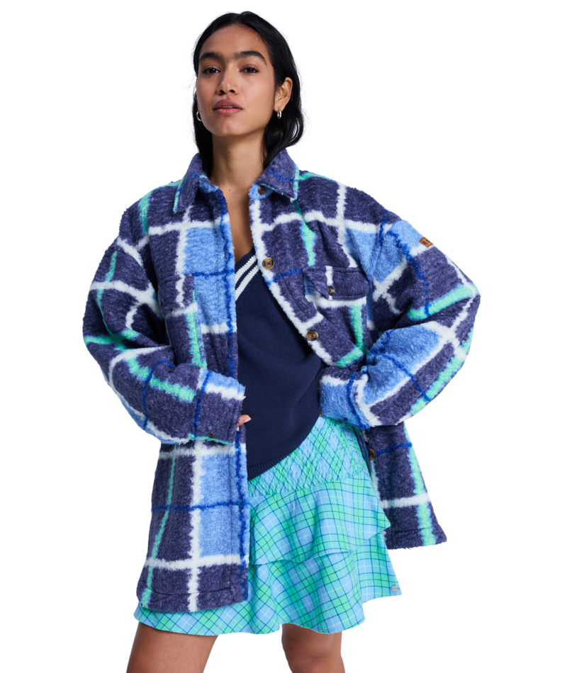 Roxy Over And Above in DUTCH BLUE PLAID FADE