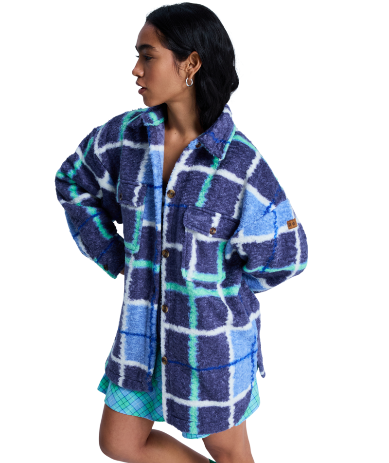 Roxy Over And Above in DUTCH BLUE PLAID FADE