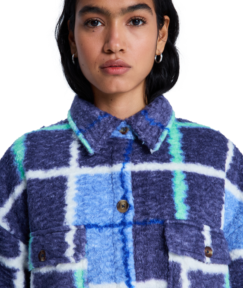 Roxy Over And Above in DUTCH BLUE PLAID FADE