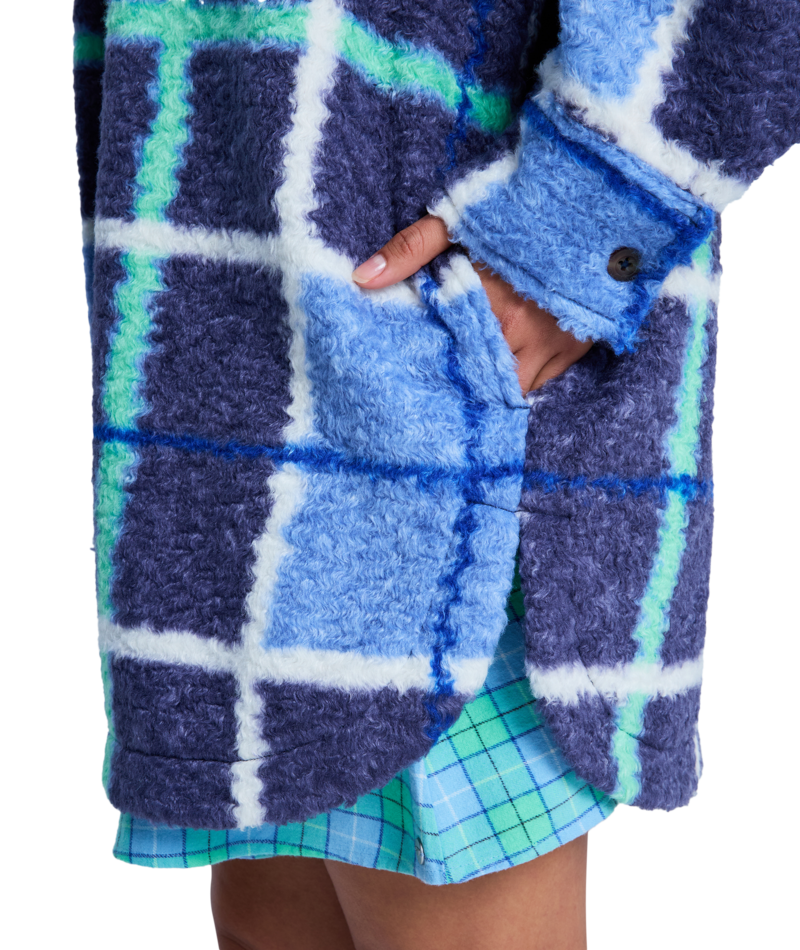Roxy Over And Above in DUTCH BLUE PLAID FADE