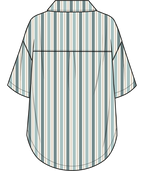 Roxy Bisous Shirt Stripe in EGRET CARVER STRIPE