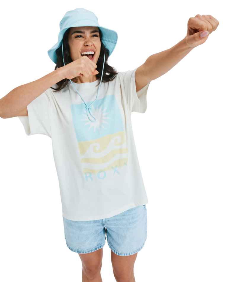 Roxy Hangloose Poster in EGRET SUN