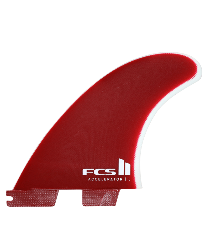 FCS Ii Accelerator Pg Tri Fins Rust Red Medium in Rust Red