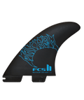 FCS Ii Mayhem Driver Pc Carbon Tri Fins Blue Large in Blue