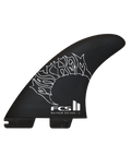 FCS Ii Mayhem Driver Pc Carbon Tri Fins White Medium in White